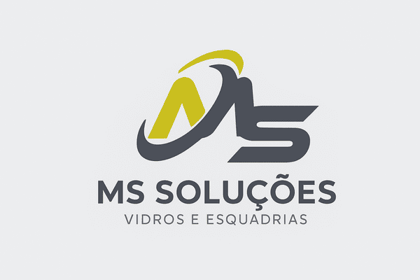 Logo MS Solulções - Vidros e Esquadrias